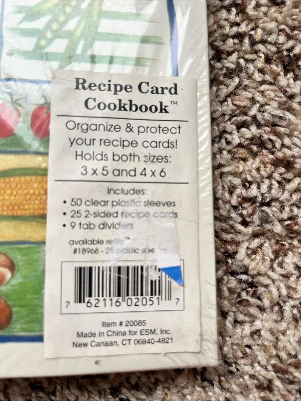 Taste of Home Recipe Card Cookbook - Colorful Vegetable Design